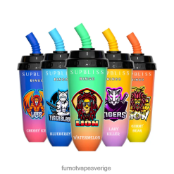 Fumot Vape Online Shop - Fumot Supbliss Bingo 8000 engångs vape pod-enhet - 16ml (1 st) blå razz körsbär 26VFZN394