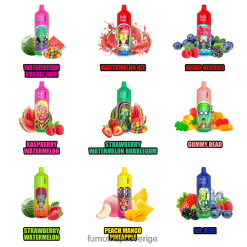 Fumot Vape Price - Fumot Tornado disponibel vape 9000 pro - 18ml (1 st) persika mango ananas 26VFZN246