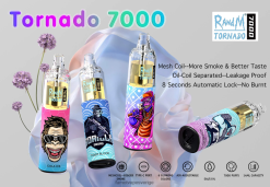 Fumot Vape Sale - Fumot Tornado 7000 engångspenna - 14ml (1 st) tigerblod 26VFZN107