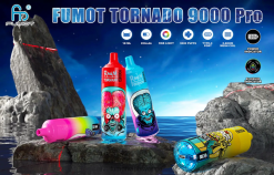 Fumot Vape Sverige - Fumot Tornado 1 st 9000 pro 18ml engångsvape jordgubbsbanan 26VFZN231